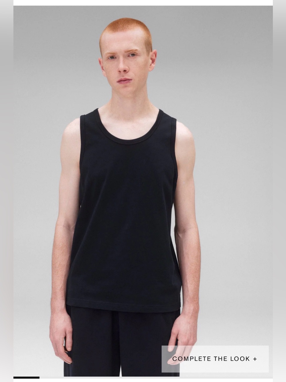 Reigning Champ Pima Cotton Jersey Standard Tank Top , XL